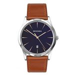 Sekonda Mens Quartz Watch, Analogue Classic Display and Tan PU Strap 1559.27