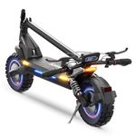 iScooter Dual Motor Electric Scooter for Adults 2000W, Max 80 KM Long Range & 61 KM/H Top Speed, 10'' Off Road Foldable E Scooter with Dual Suspension & Disc Brakes | APP Control & 360° Lighting