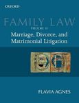FAMILY LAW II P: Marriage, Divorce and Matrimonial Litigation