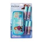 Lip Smacker Frozen Lip Gloss Set, Colorful Frozen-Inspired Make-up Giftset for Kids Including 4 Shiny Lip Glosses and a Winter Wonderland Celebration Pouch for your Kids' Princess Look On-the-Go