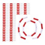 Top Race Mini RC Drift Cars Track Set of 120 RC Field Fence - Drift Cars RC Barrier - Ideal for Mini RCS and Ramps - Create Thrilling Race Tracks and Stunt Setups - Each 2.3" x 0.9" (Red, White)