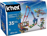 K'NEX | Ultimate Building Set 35 Model | Educational Toys for Kids, 480 Piece Engineering and Construction Stem Learning Kit for Children Ages 7+ |Basic Fun 12418