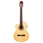 Ortega Guitars RCE138SN-L Feel Series Slim Neck Left Hand Nylon 6-String Guitar with Spruce Top, Mahogany Body, Pickup