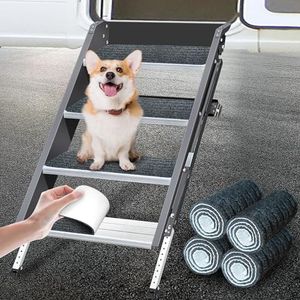 NKJVE RV Step Covers,22"x8", 4 Pack RV Step Rug, Compatible with Step for Mobile Home, Camper, Camper Step Covers Protects Your RV from Unwanted Tracked in Dirt