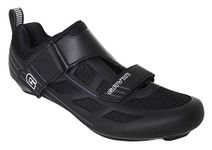 Gavin Triathlon/Road Mesh Cycling Shoes Mens Womens, Black, 9.5 Women/8 Men