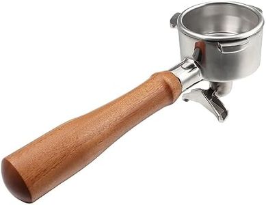 CAPFEI Portafilter 54mm Double Spout Compatible with Breville Bambino Plus (BES500)/ Infuser (BES840XL) with Wooden Handle