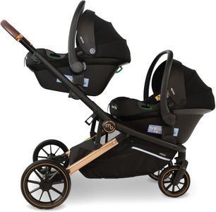 My Babiie MB33 Tandem Double Pushchair – Twin Stroller, Giraffe, Birth to 15kg