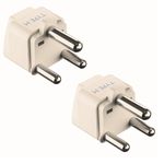 King Shine India Adaptor to South Africa, Botswana, Namibia & More (Type M) Travel Adapter Plug - CE Certified (Set of 2 type-m-hepl-6619-adapter)