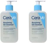 CeraVe SA Smoothing Cleansing for Face and Body, for Dry, Rough and Uneven Skin, with Hyaluron, Salicylic Acid and 3 Essential Ceramides, 2 x 236 ml