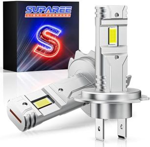 SUPAREE H7 LED Headlight Bulb Canbus H7 12V LED h7 Bulbs 6500k 30000LM 700% Fanless 1:1 Mini Size Conversion Kit for Car Hi/Lo Beam IP68 Waterproof Plug and Play 2Pcs