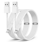 iPhone Charging Cable 2m, [ Apple MFi Certified ] iPhone Charger Lead Long USB to Lightning Cable, 6ft Original iPhone Fast Charger Wire for Apple iPhone 14 Pro Max/13/12/11/X/6 Plus/5S/mini/SE iPad