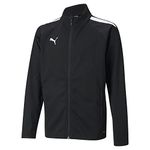 PUMA Unisex Kids teamLIGA Training Jacket Jr, Puma Black-Puma White, 152