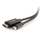 C2G 54421 Mini DisplayPort Male to HD Male Adapter Cable, TAA Compliant, Black (6 Feet, 1.82 Meters)