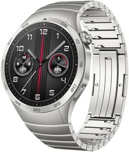 HUAWEI WATCH GT 4 Smart Watch - Up to 2 Weeks Battery Life Fitness Tracker - Compatible with Android & iOS - Health Monitoring with Pulse Wave Arrhythmia - GPS Integrated - 46MM Stainless Steel