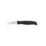 ZWILLING Twin Grip Premium Stainless Steel Curved Pairing Peeling Knife 2.25 Inches- Black, Ultra Sharp Forged Blade, Dishwasher Safe,