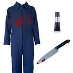 Navy Overall Boiler Suit Jumpsuit for Kids Boys Girls Childrens M Ages 7-9 Years Halloween Fancy Dress Costume Outfit