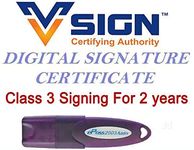 Vsign and ePass2003Auto Vsign Class 3 Signing for 2 years with Token