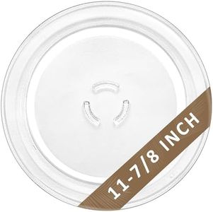 4393799 4393751 Microwave Glass Plate Compatible with for Whirl-Pool & Ken-More & May-tag Microwave Replace 12 Inch Diameter Plate 588305 AP3130793 PS373741 EAP373741 Microwave Glass Tray