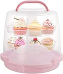 Dicunoy 24 Cupcake Carrier for Transport, Tall Cake Carrier Holder with Handle, 3 Tier Portable Desserts Storage Transporter Container Box with Lid for Pie, Cookies, Christmas, Thanks Giving Day