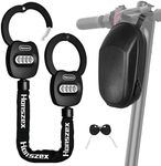 Honszex E Scooter Lock with Bag, Cadenas Trotinette Electrique, 31.8 inch Electric Scooter Lock-Anti-Theft, Escooter Lock with Combination, Scooter Accessories, Heavy Duty Lock for E Scooter, E Bike