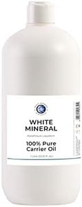 Mystic Moments | White Mineral Carrier Oil 1 Litre - Pure & Natural Oil Perfect for Hair, Face, Nails, Aromatherapy, Massage and Oil Dilution Vegan GMO Free