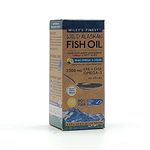 Wiley’s Finest Peak Omega-3 Liquid 2300mg EPA + DHA Omega-3 Natural Wild Alaskan Fish Oil Food Supplement 25 Servings Lemon Flavour