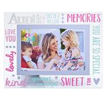 Widdop Bingham Glass 6 x 4 Photo Frame with Mirror Glass/Colourful Letters - Auntie