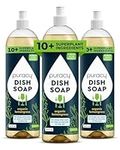 Puracy Dish Soap Refill - Skin-Friendly & 99.96% Plant-Based Dish Soap Liquid - Natural Dish Detergent - Effective Dishwashing Liquid (Organic Lemongrass, 48 Ounce)