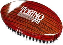 Torino Pro Wave Brush #700 By Brush King - Medium Hard Curve 360 Waves Palm Brush - Made with Reinforced Boar & Nylon Bristles -True Texture Medium Hard 360 Waves Brushes