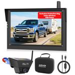 AUTO VOX Wireless Backup Camera Solar Magnetic:Portable Storage Bag Include,1-Min Easy Installation,5" 1080P Monitor, 380FT Signal Stable Coverage Back Up Camera for Truck, SUV, RV,Trailer, Van
