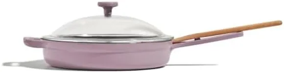 Our Place Cast Iron Always Pan | Premium Enameled, Toxin-Free Surface | 10-inch 8-in-1 Multifunctional Cookware System | Lid, Handle Covers | Heavy Duty Skillet | Oven & High Heat Safe | Lavender