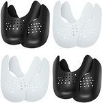 4 Pairs Shoe Crease Protector Guards Toe Box for Sneakers, Anti Sole Crease Guard for Air Force 1/Jordans & More, Crep Protect Shield for Men Women 5-12" (S)