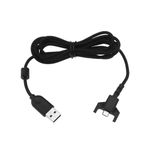 EMSea USB Charging Cable Compatible with Logitech G403 G900 G903 G703 G PRO Wireless Mouse and Keyboard Cable Length 1.8m Black Braided USB Mouse Cable