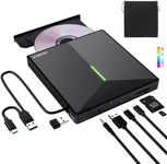 ORIGBELIE External CD DVD Drive wit