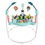 Fisher-Price Baby Bouncer Colorful Corners Jumperoo Activity Center with Music Lights Sounds & Developmental Toys, HNX59