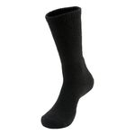 Thorlos Unisex Thick Padded Crew Running Socks, Black, L UK