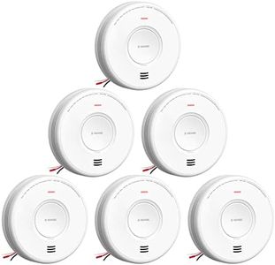 X-Sense AC Hardwired Combination Smoke and Carbon Monoxide Detector, Hardwired Interconnected Smoke and CO Detector Alarm with Replaceable Battery Backup, XP06, 6-Pack
