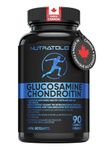 Nutratology Glucosamine Joint Supplement with Chondroitin, MSM & Turmeric - Joint Pain Relief Supplements - 1500MG Glucosamine - Supports Healthy Joints & Cartilage - 90 Capsules
