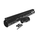 FIRECLUB 7" 9" 10" 12" 13.5" 15" AR15 Free Float Keymod Handguard Picatinny Rail for Hunting Tactica (13.5)