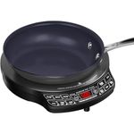 Nuwave PIC Flex Compact, Portable, Powerful Induction Cooktop With 9-inch Duralon Healthy Ceramic Non-Stick Fry Pan