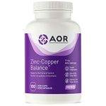 AOR - Zinc Copper 17mg, 100 Capsules - Supports Healthy Skin, Prostate &Iimmunity - Vegan, NON-GMO & Gluten-free - Zinc and Copper Supplement