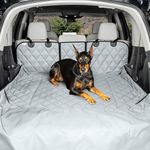4Knines SUV Cargo Liner for Dogs, Trunk Mat for SUV, Durable Cargo Cover, Protector – Compatible with 60/40 Split Bench & Armrest Pass-Through, Waterproof, Machine Washable, Non-Slip (X Large, Grey)