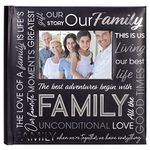 Malden International Designs 4x6 Horizontal 2 Up Family Photo Album Black Book Bound Memo Writing Areas Hard Cover 3.5 x 5 Front Cover Photo Pocket