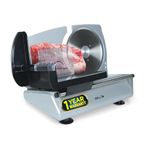 iBELL MS2330MN Electric Meat Slicer,1000W, Heavy Duty Meat Cutter, Chopper & Mincer with Stainless Steel Blade for Boneless Meat/Bread/Cheese/Vegetables (Silver)