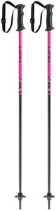 LEKI Kids’ Rider Lightweight Aluminum Ski Poles for Downhill Skiing - Black-Pink - 90 cm
