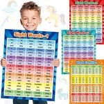 4 Sheets Sight Words Poster Extra L