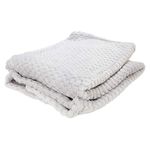 Universal Textiles Baby Boys Girls Waffle Textured Blanket Ultra Soft Blanket (75x90cm) (Grey)