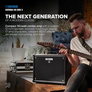 BOSS Katana-50 Gen 3 Guitar Amp – 50W Combo Amplifier