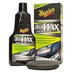 Meguiar's 3-in-1 Wax - Clean, Polish, Protect - One-Step Paint Care Car Wax 473 mL with 1 Foam Pad - G191016C