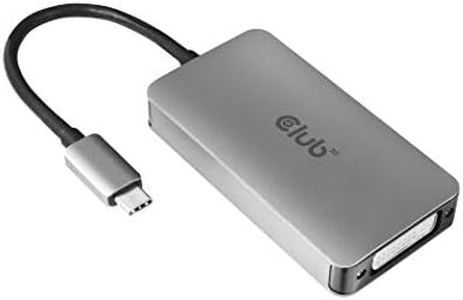 Club 3D CAC-1510 USB Type C to DVI-D Dual Link Active Adapter, 3840 X 2160 @ 30Hz, 2560 X 1600P @ 60Hz, HDCP Supported NOT for Apple Cinema Monitors